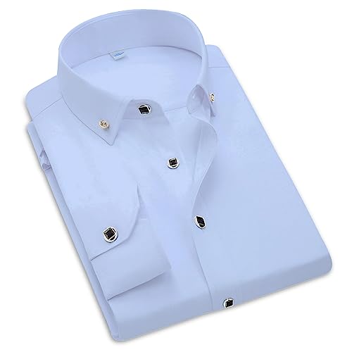 Adalex Global Herrenhemden, langärmlig, Slim Fit, Premium-Qualität, ideal für Herren, ob Freizeit, Hochzeit oder Business, bequeme Passform, verschiedene Farben.