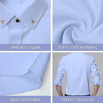Adalex Global Herrenhemden, langärmlig, Slim Fit, Premium-Qualität, ideal für Herren, ob Freizeit, Hochzeit oder Business, bequeme Passform, verschiedene Farben.