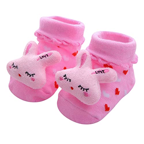 Adalex Global Babysocken mit Anti-Rutsch-Sohle für Neugeborene und Kleinkinder, weiche Baumwollsocken für Babys, Jungen und Mädchen (0–3, 3–6, 6–12, 12–18 Monate), Hausschuhe für Kleinkinder