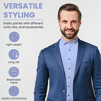Adalex Global Herrenhemden, langärmlig, Slim Fit, Premium-Qualität, ideal für Herren, ob Freizeit, Hochzeit oder Business, bequeme Passform, verschiedene Farben.