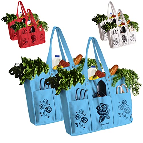 Adalex Global 50L Extra große, wiederverwendbare, faltbare, robuste, wasserdichte Jumbo-Mehrzwecktasche aus Canvas für Einkäufe, Strandbesuche und Reisen