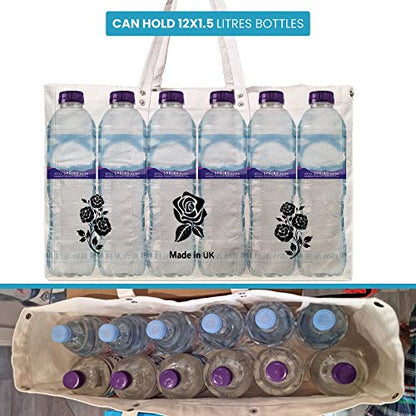 Adalex Global 40L Große Canvas-Tragetasche für Damen - Elegante und robuste Tragetasche, vielseitige und geräumige Alltags-, Strand- und Einkaufstasche, hochwertige Handtasche für Damen.