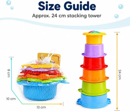 Baby stacking cups toy for toddlers