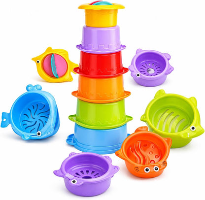Baby stacking cups toy for toddlers