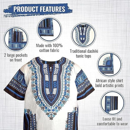 Adalex Tribal Dashiki Summer Shirt