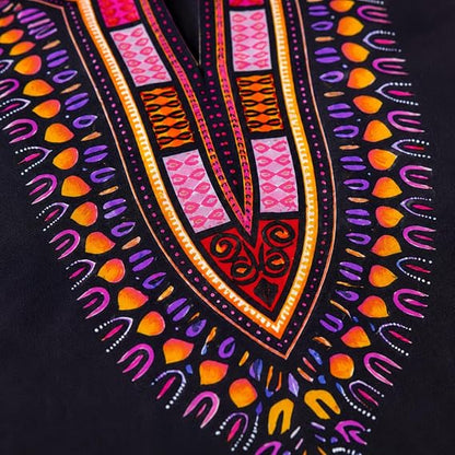 Chemise Dashiki africaine pour enfants Adalex Global, design traditionnel, vêtements authentiques pour enfants, motifs ethniques et imprimés africains, garçon ou fille