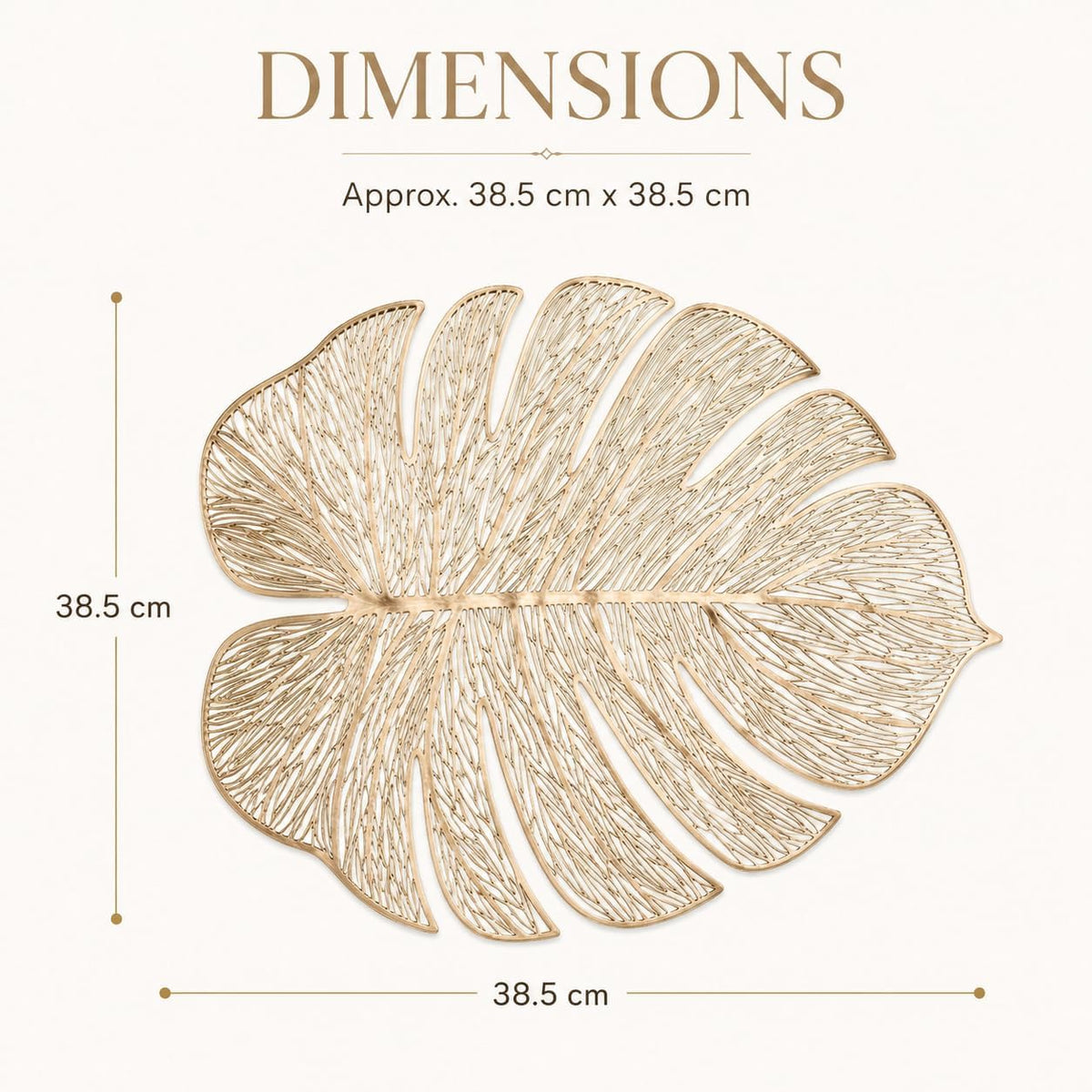 Gold and silver round PVC place mats