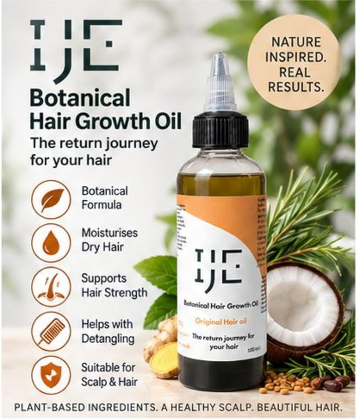 IJE Botanical Hair Oil 100ml bottle