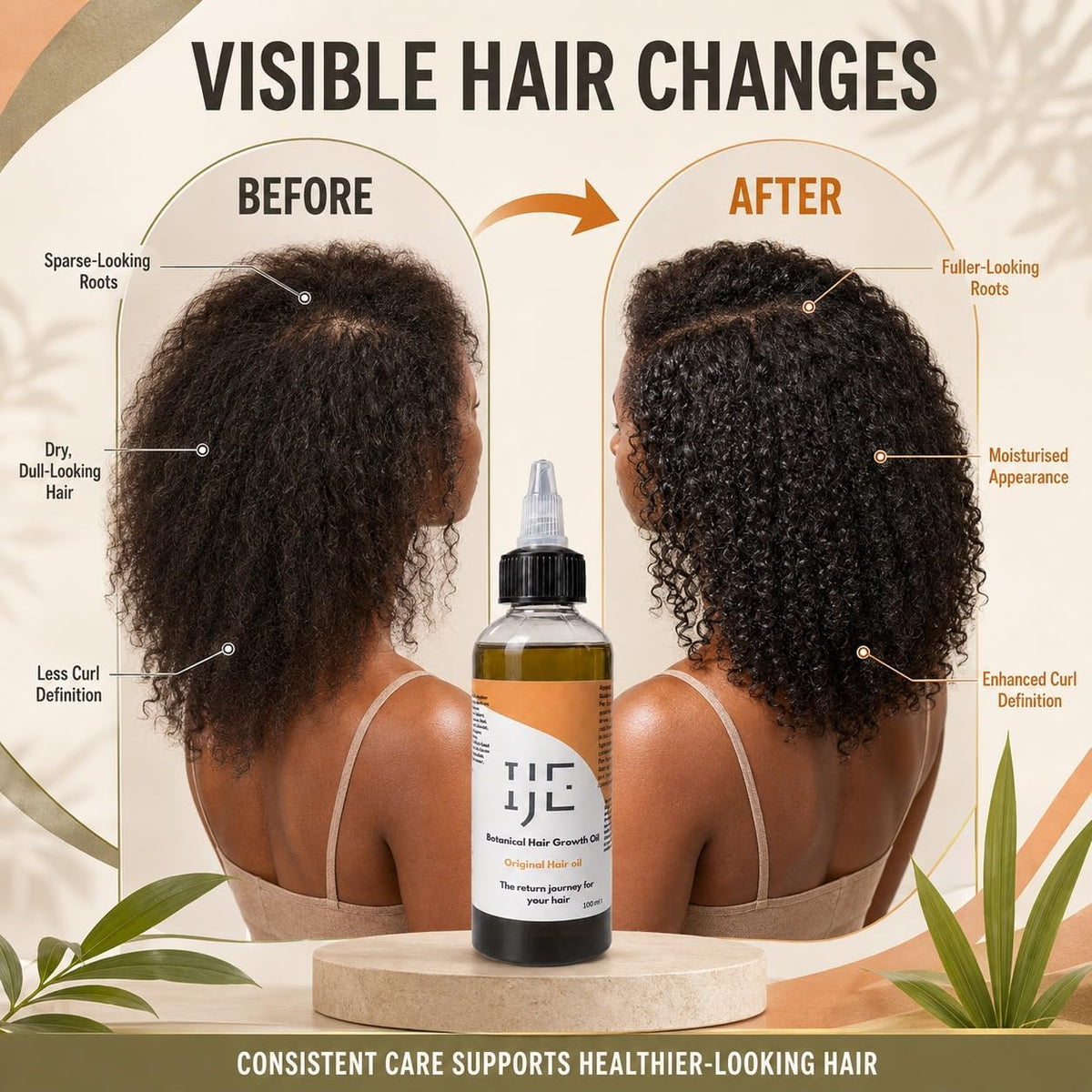 IJE Botanical Hair Oil 100ml bottle