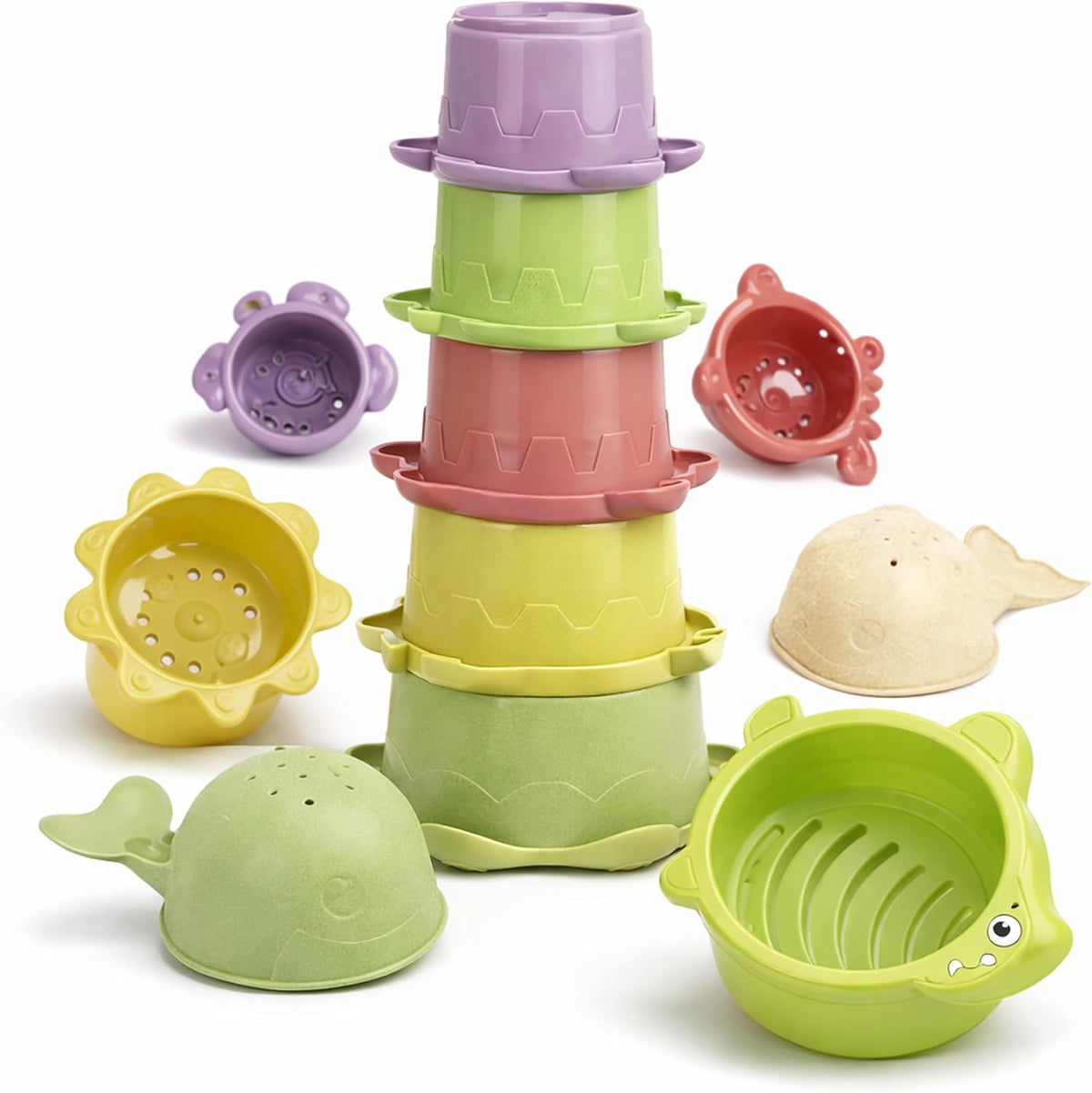 Baby stacking cups toy for toddlers