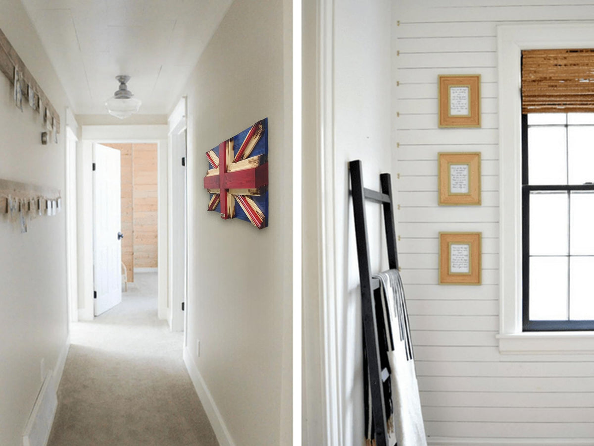 Adalex Wooden Union Jack Wall Decor