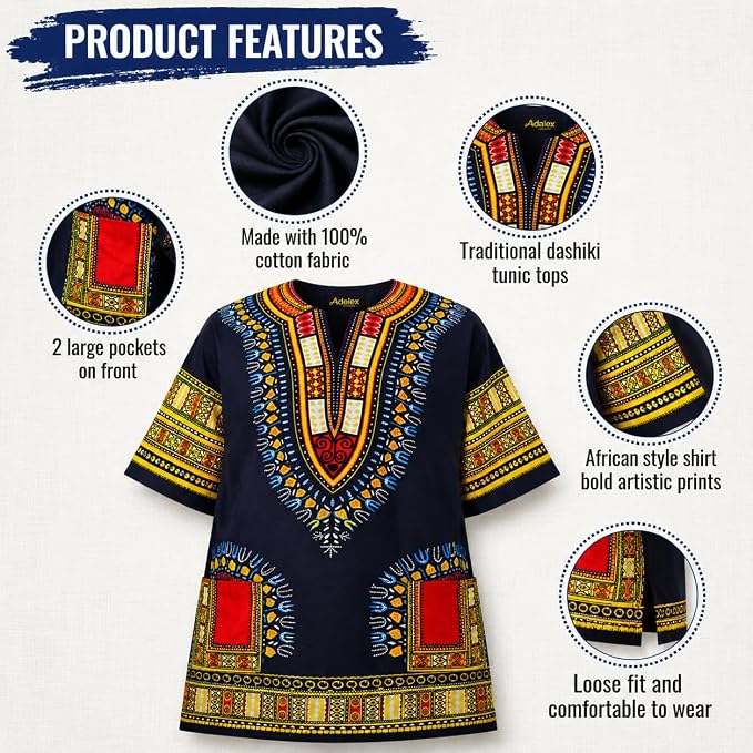 Adalex Tribal Dashiki Summer Shirt