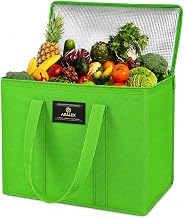 26L Cool Bag Cooler Bag and Cooler Box, Insulated Food Delivery for Uber Eats, Thermal for Hot and Frozen Food, Picnic and Grocery Delivery, Freezer Shopping (22x30x40cm 26l Green, XL)