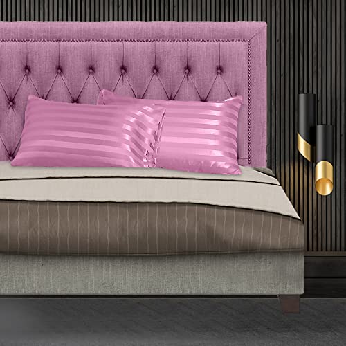 Stripe Satin Silk Pillowcase 50x75cm – Hair & Skin Friendly