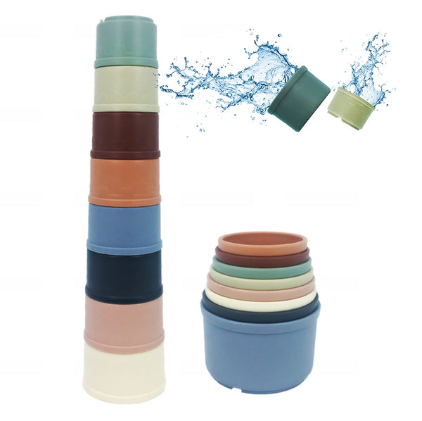8-Piece Baby Nesting & Stacking Cups – Toddler Activity Toy Set