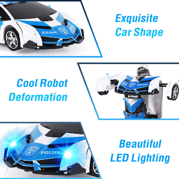 Remote Control Robot Car Toy – 1:18 Scale, 360° Turn, Boys & Girls